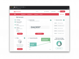 Pensions portal dashboard