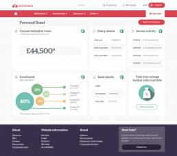 Pensions portal dashboard
