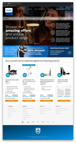 Philips product page